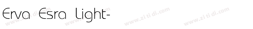 Erva Esra Light字体转换